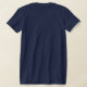 Nautic First Mate White Anchor Personalisiert T-Shirt (Laydown Back)