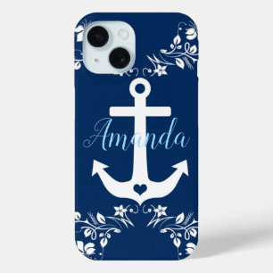 Nautic Floral & Anchor Case-Mate iPhone Hülle