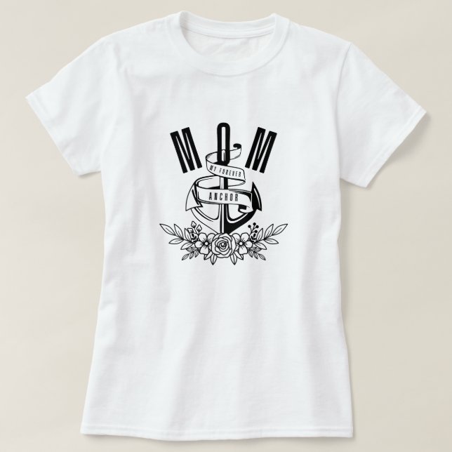 Nautic Floral MAMA, Mein ewiger Anker T-Shirt (Design vorne)