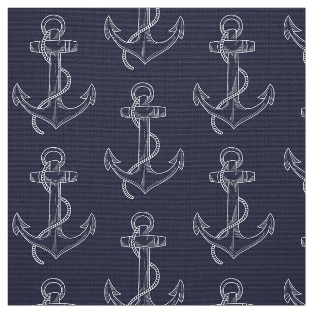 Nautic Fouled Anchor Stoff (Muster)