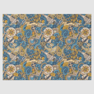 Nautic Gift Wrap Tissue Seidenpapier
