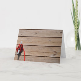 Nautic Holiday Dock Feiertagskarte