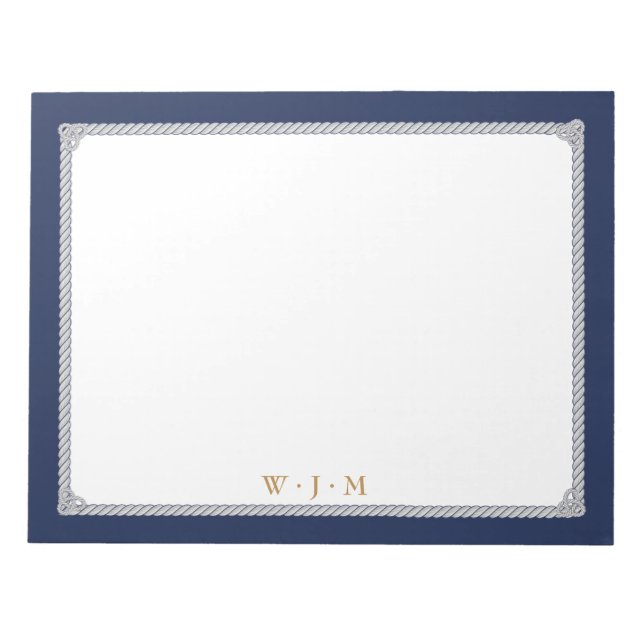 Nautic Knot elegantes Notizblock (Vorderseite)