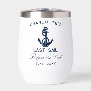 Nautic Navy Blue Anchor Bachelorette