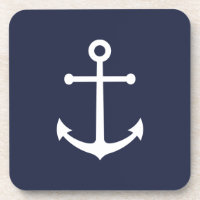 Nautic Navy Blue Anchor