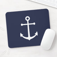 Nautic Navy Blue Anchor