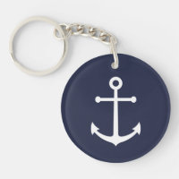 Nautic Navy Blue Anchor