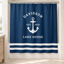 Nautic Navy Blue Custom Family Lake House