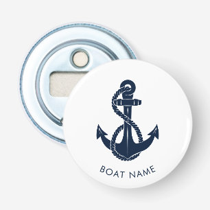 Nautic Navy Blue Niedlich Boat Name Sailing Swag Flaschenöffner