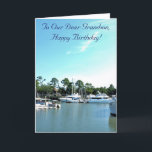 Nautic & Phantastisch, Grandson Birthday Card Karte<br><div class="desc">Atemberaubender Blick auf das Meer und Leuchtturm,  auf dieser Grandson Birthday Card. Ideal für Ihren Enkel,  der Ihnen beide so lieb ist. Farbenfrohe und erfrischende Ausblicke mit einem schönen Segen.</div>