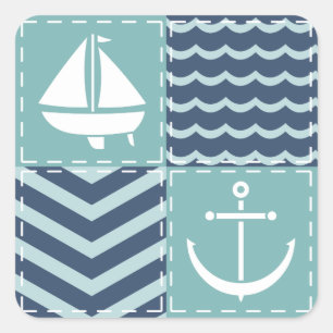 Nautic Quilt Sticker