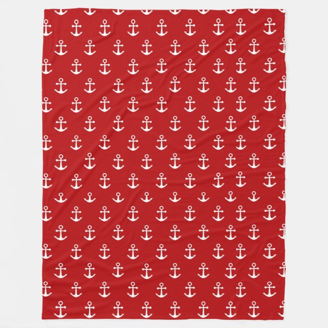 Nautic Red Fleecedecke (Vorderseite)