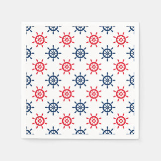 Nautic Red White Blue Fun Patriotic Feier Serviette