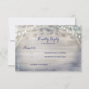 Nautic Rustic Horizontal Wedding RSVP