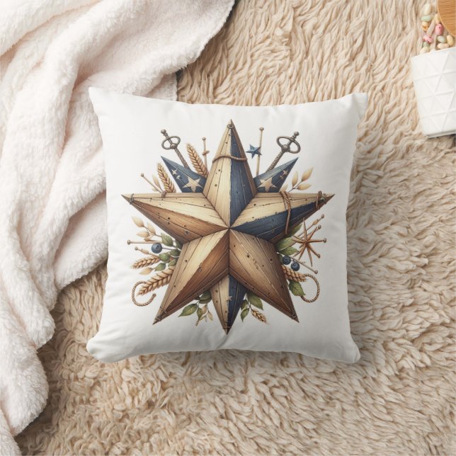 Nautic Rustic Star Kissen (Decke)