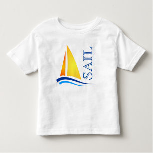 Nautic Sail Modern Kleinkind T-shirt