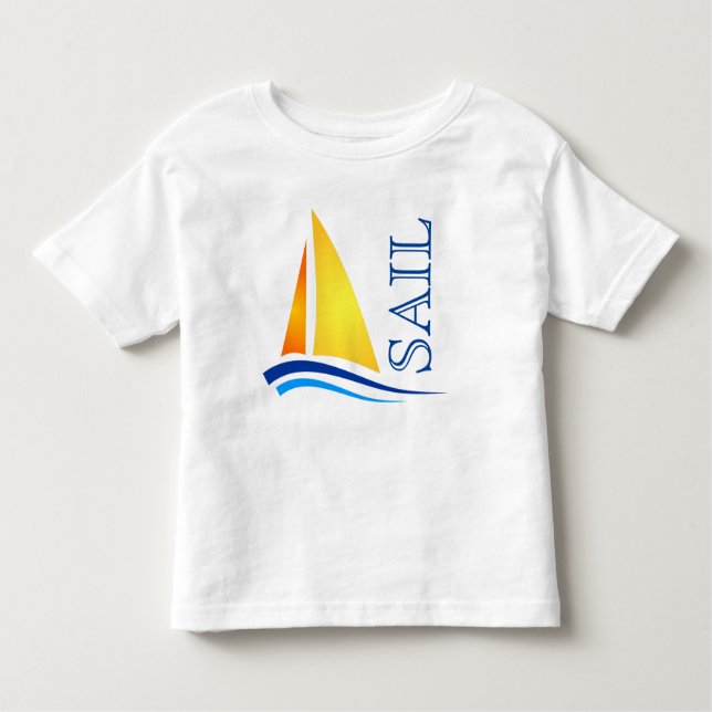 Nautic Sail Modern Kleinkind T-shirt (Vorderseite)