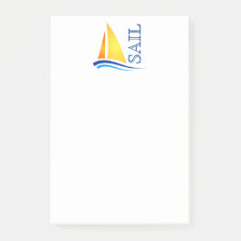 Nautic Sail Modern Post-it Klebezettel