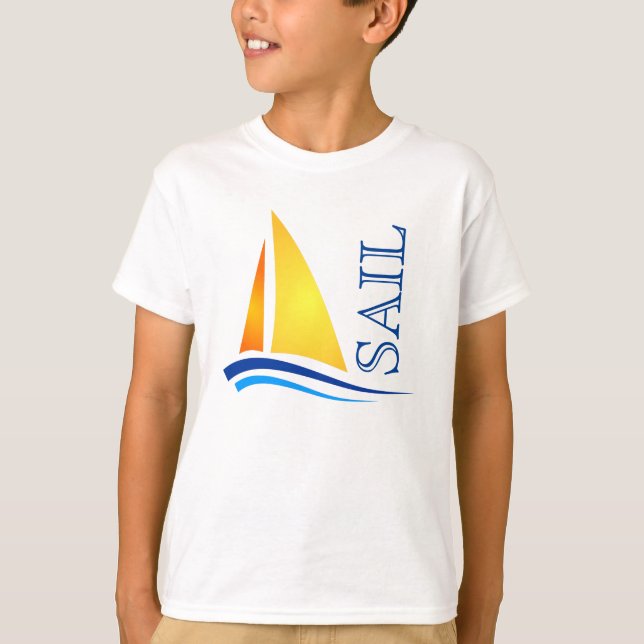 Nautic Sail Modern T-Shirt (Vorderseite)