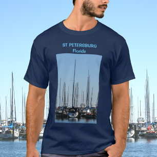 Nautic Sailboats St Petersburg Florida Marina T-Shirt