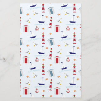 Nautic Scrapbook Paper Briefpapier