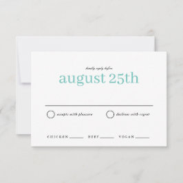 Nautic Simple Type Wedding RSVP Save the Date