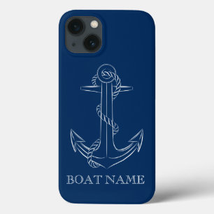 Nautic Spirit Anchor Navy Blue Case-Mate iPhone Hülle