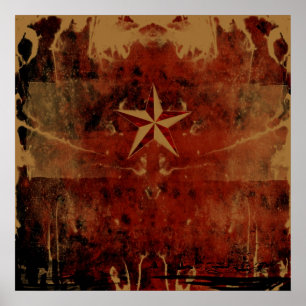 Nautic Star Red Poster