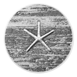 Nautic Starfish Weathered Wood Grau & White Keramikknauf