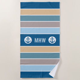 Nautic Stripes Custom Mono Strandtuch