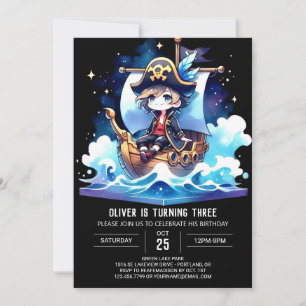 Nautic Sweet Pirate Einladung