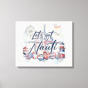 Nautic Theme Leinwand Mauer