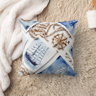 Nautic Theme Pillow Kissen