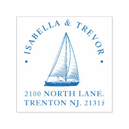 Nautic Theme Wedding Custom Permastempel