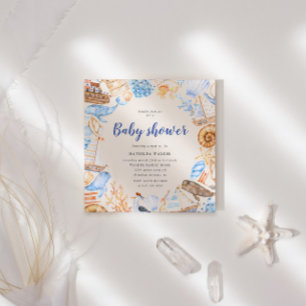 Nautic under Sea Baby Shower Einladung