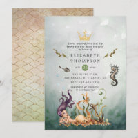 Nautic Under Sea Mermaid Junggeselinnen-Abschied