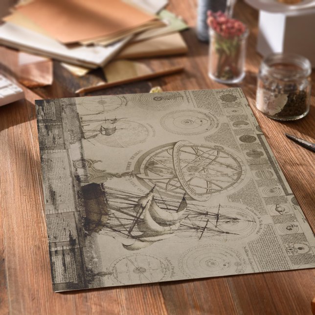 Nautic Vintag Antique Decoupage Seidenpapier (Von Creator hochgeladen)