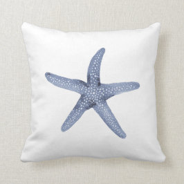 Nautic Watercolor Blue Starfish Thepe Kissen