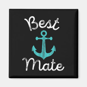 Nautic Wedding Bride Grooms Man & amp; Trauzeugen Magnet