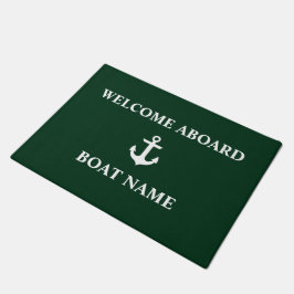 Nautic Welcome Bard Anchor Green Fußmatte