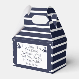 Nautic, werden Sie meine Bridesmaid Gevor Box sein Geschenkschachtel