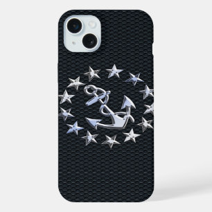 Nautic Yacht Flag Chrome Ensign auf Grille Print iPhone 15 Plus Hülle