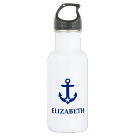 Nautic Your Name Anchor Star Edelstahlflasche
