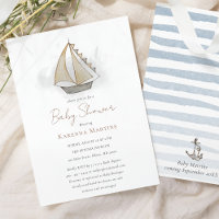 Nautical Adventure White Baby Dusche