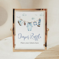 Nautical Ahoy Baby Duschdusche Windeln Raffel