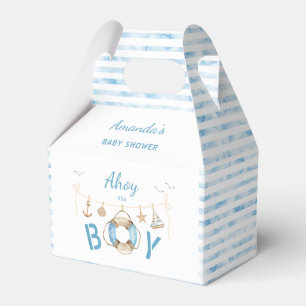 Nautical Ahoy Es ist eine Baby-Dusche Geschenkschachtel