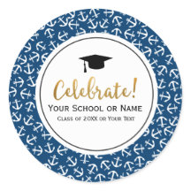 Nautical Anchor-Abschluss-Klasse des 20XX-Party