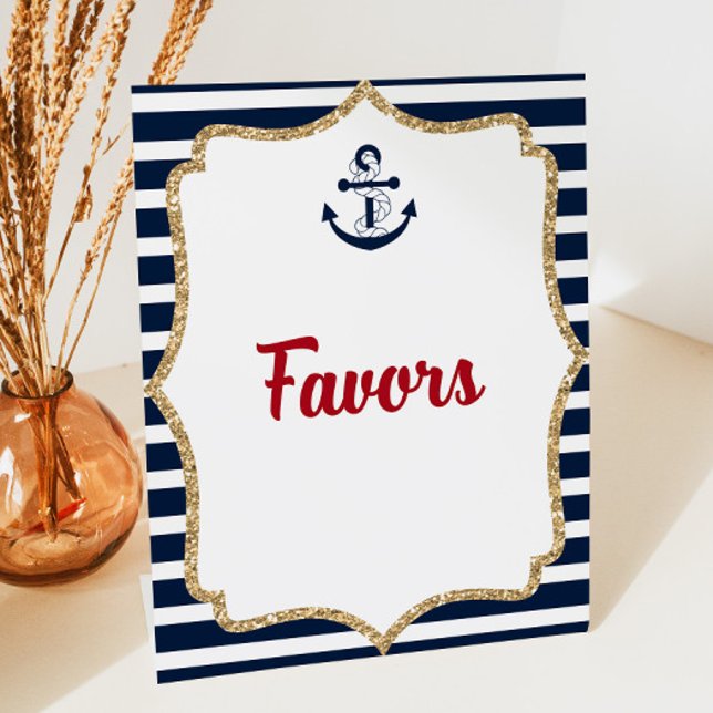 Nautical Anchor Ahoy Gift Favoriten Table Party Si Sockelschild (Von Creator hochgeladen)