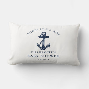 Nautical Anchor Beach Boy Baby Dusche Lendenkissen
