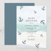 Nautical Anchor Blue Ahoy Es ist eine Boy Baby Dus